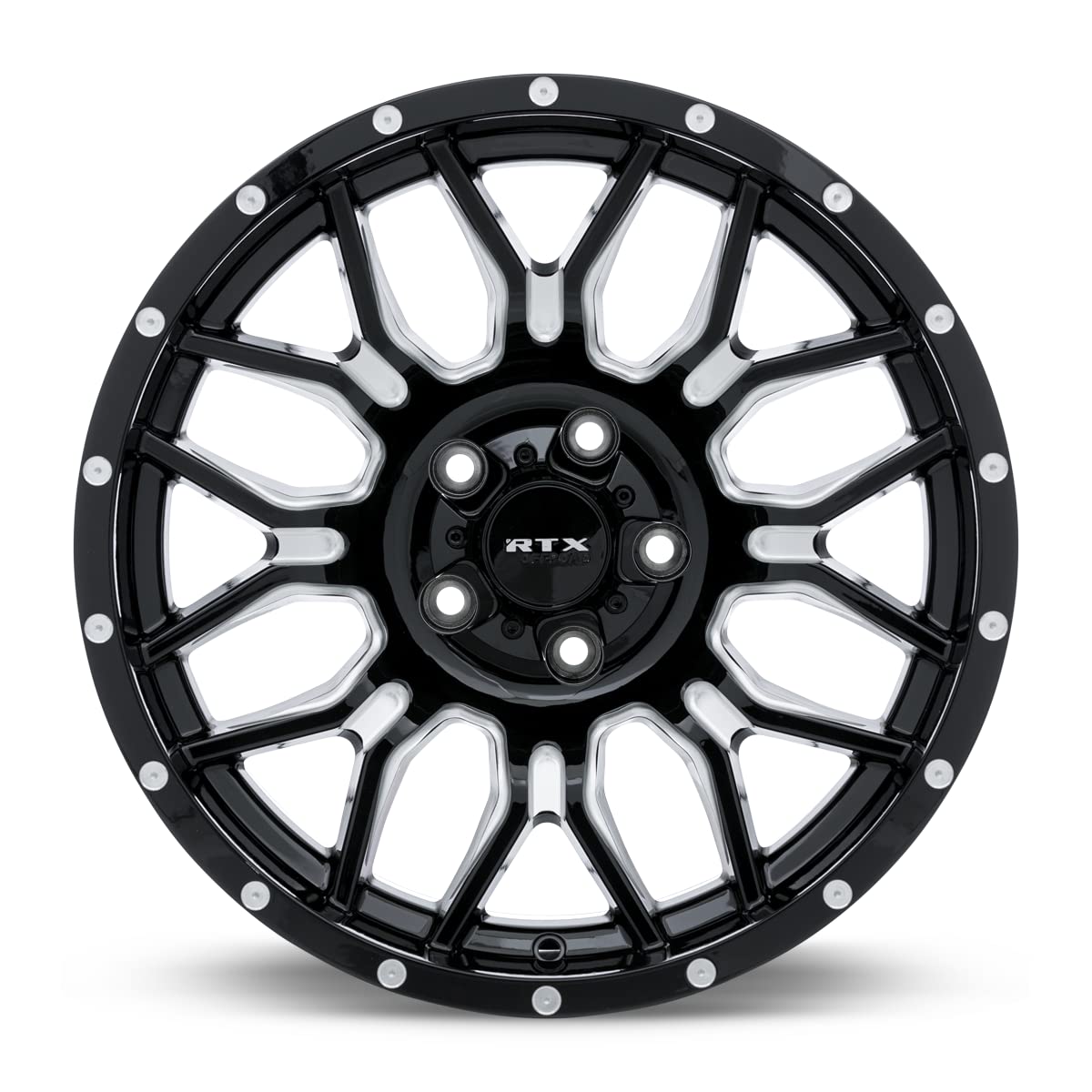 Claw RTX® • 163735 • Gloss Black Milled with Rivets • 20x9 6x135 ET0 CB87.1