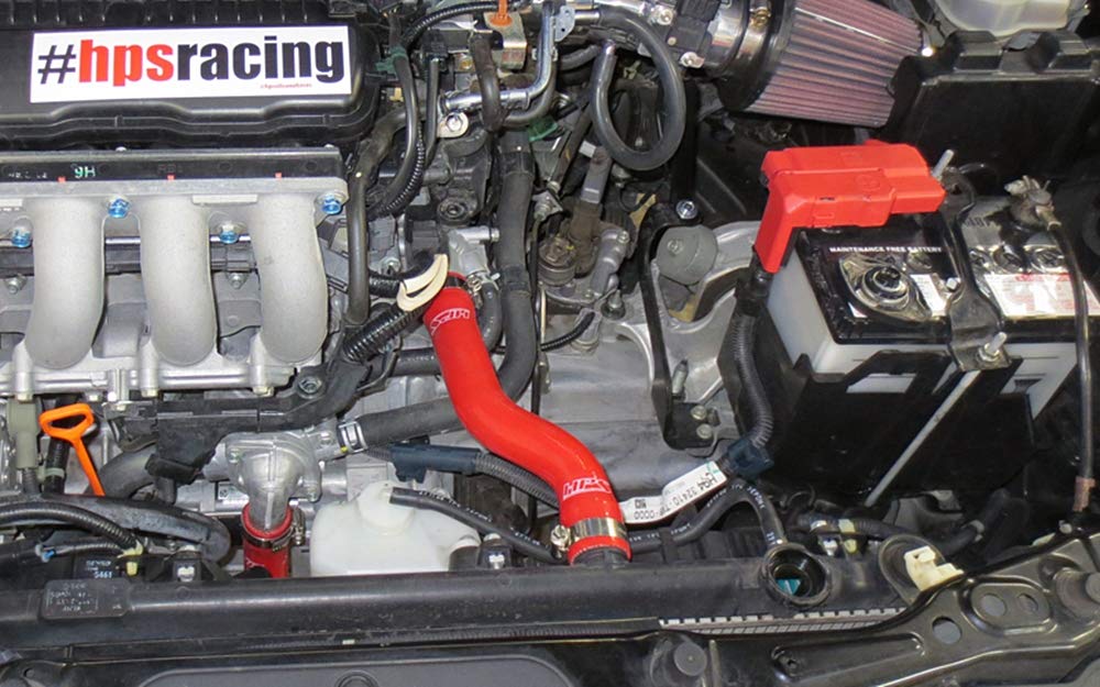Red HPS 57-1229-RED Silicone Radiator Coolant Hose Kit