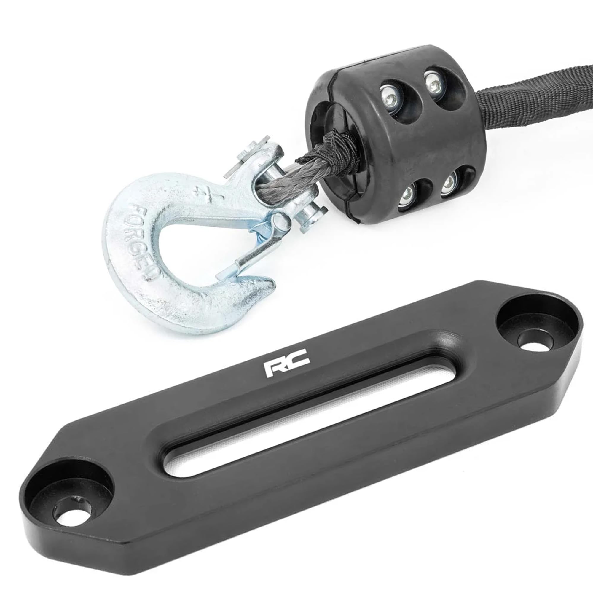 6,500LB Rough Country UTV Electric Winch | 2.7HP | Synthetic Rope - RS6500SA