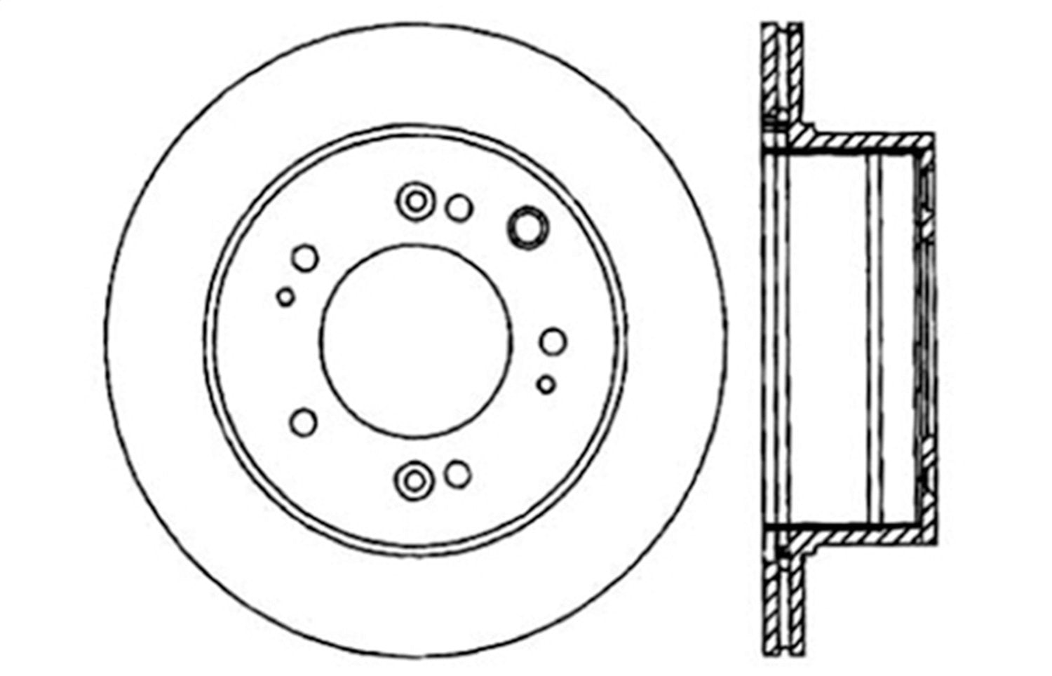 Sport Drilled/Slotted Brake Rotor StopTech 127.50009L (Rear Left), 1 Pack
