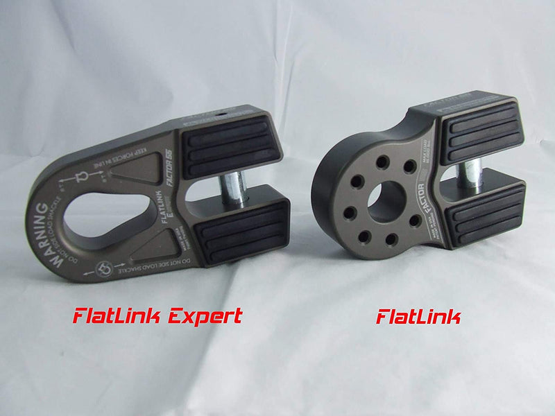 FlatLink E Expert Version Factor 55 00080-06 Winch Shackle Mount Assembly Anodized Gray