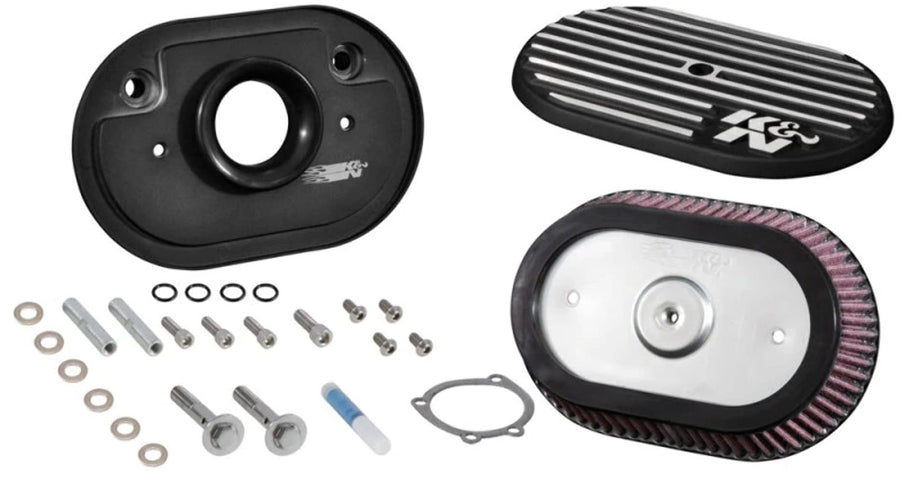 Cold Air Intake System K&N: High-Flow Air Filter, Increase Performance & Acceleration: Compatible with 2001-2017 Harley Davidson: (See Product Description for Selected Models) RK-3953