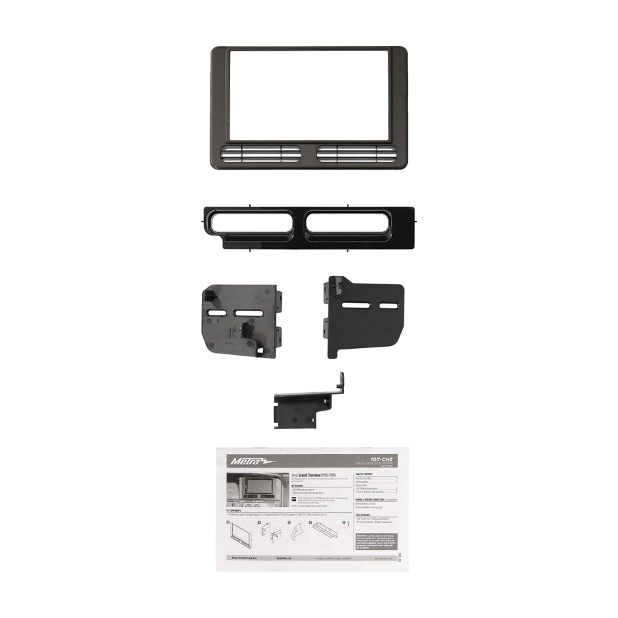 Jeep Grand Cherokee 1996-1998 DDIN radio Provision Metra 107-CH5 for