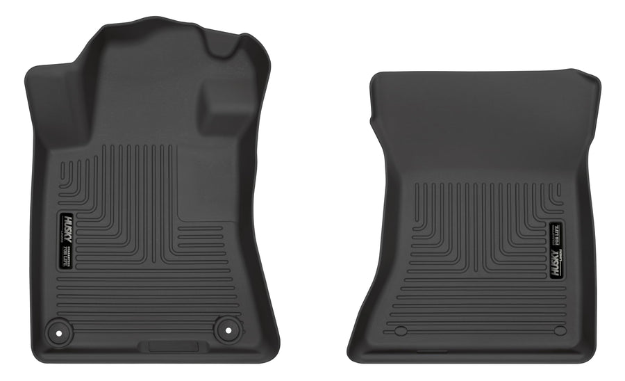 Weatherbeater Husky Liners Floor Mats | Fits 2019-2025 Nissan Altima | Front Row, 2-pc Black - 17261