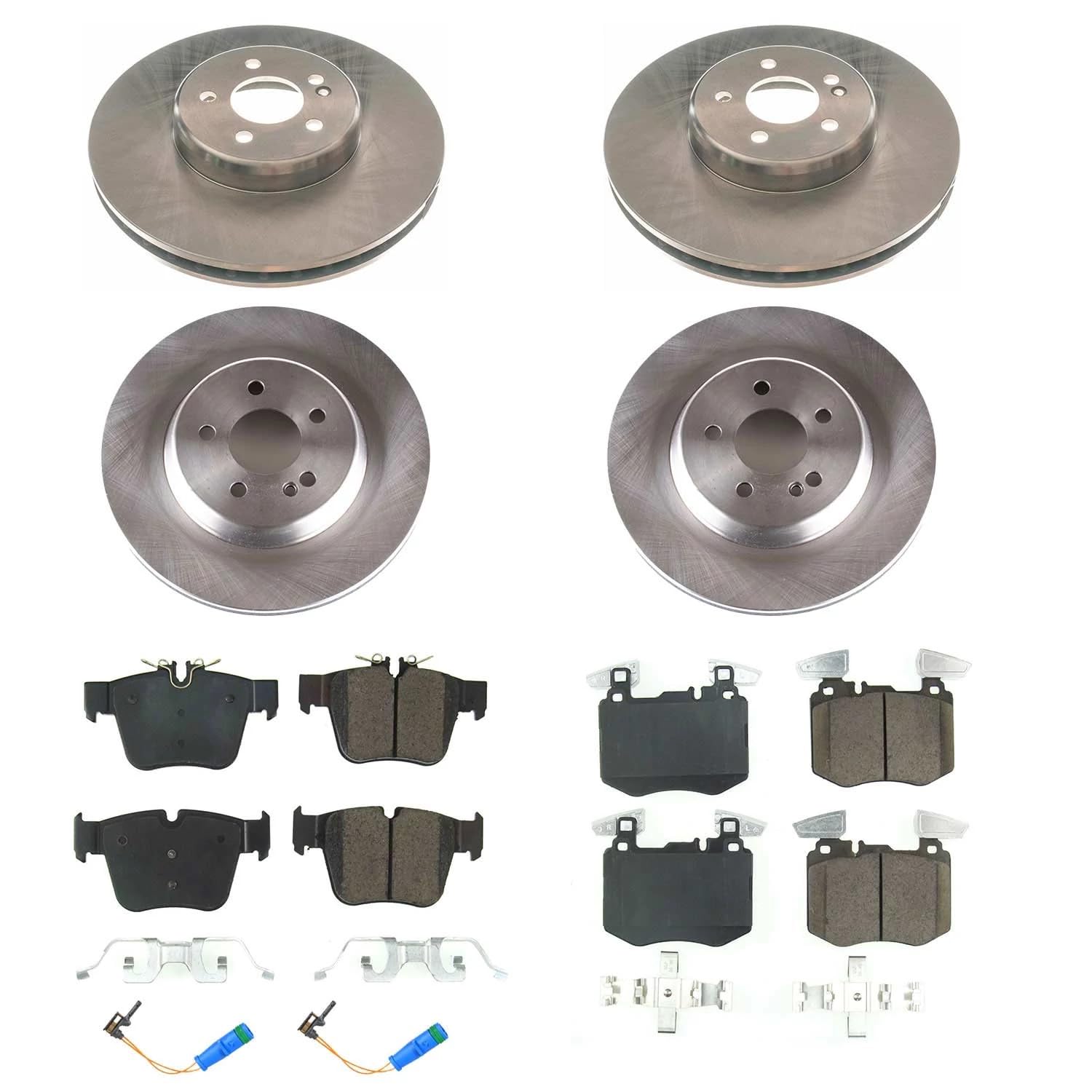 Power Stop KOE8352 Front and Rear Brake Kit-OE Brake Rotors & Ceramic Brake Pads For Mercedes-Benz GLC300 2019-2021 [Model Specific]