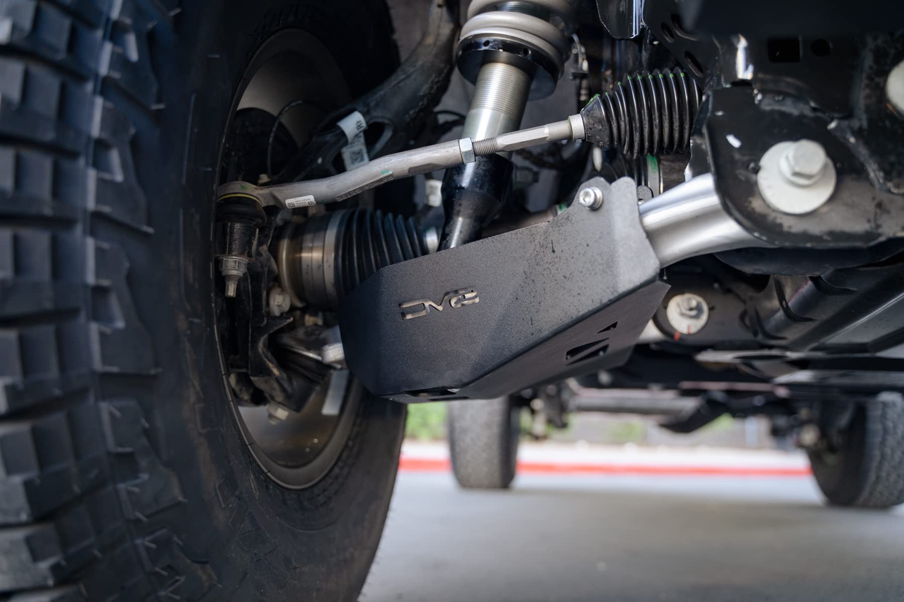 Front Lower Control Arm Skid Plates DV8 Offroad for 2021-2025 Ford Bronco | Sold as Pair | Steel Construction | Suspension Protection | No Drill Installation
