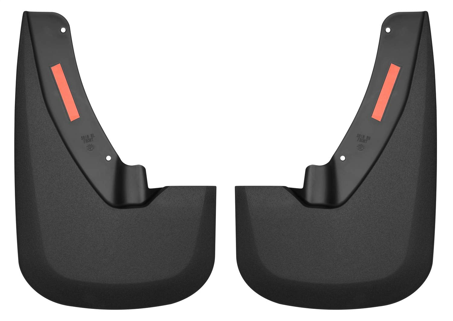 Husky Liners Mud Guards Custom | Fits 2009-2024 Dodge Ram 1500 (19-24 Classic Body) 2010-2018 Dodge Ram 2500/3500, w/OEM Fender Flares | Front, 2-pc Black - 58181