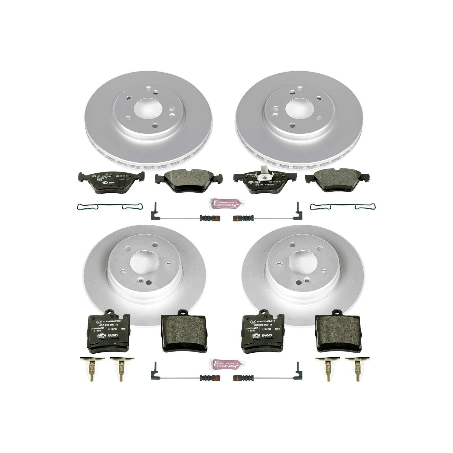 Power Stop ESK2786 Euro-Stop Brake Kit Front & Rear For Mercedes CLK320, Mercedes CLK430, Mercedes E300, Mercedes E320, Mercedes E, Mercedes E430 [Model Specific]