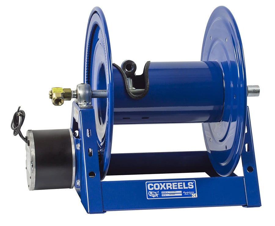 Competitor Series Coxreels 1125-4-200-E Motorized Reel - 1/2" Hose ID - 200' Length - For Air Compressor, Garden and Pressure Washer Hoses Professional Grade (Hose Not Included) Made in USA