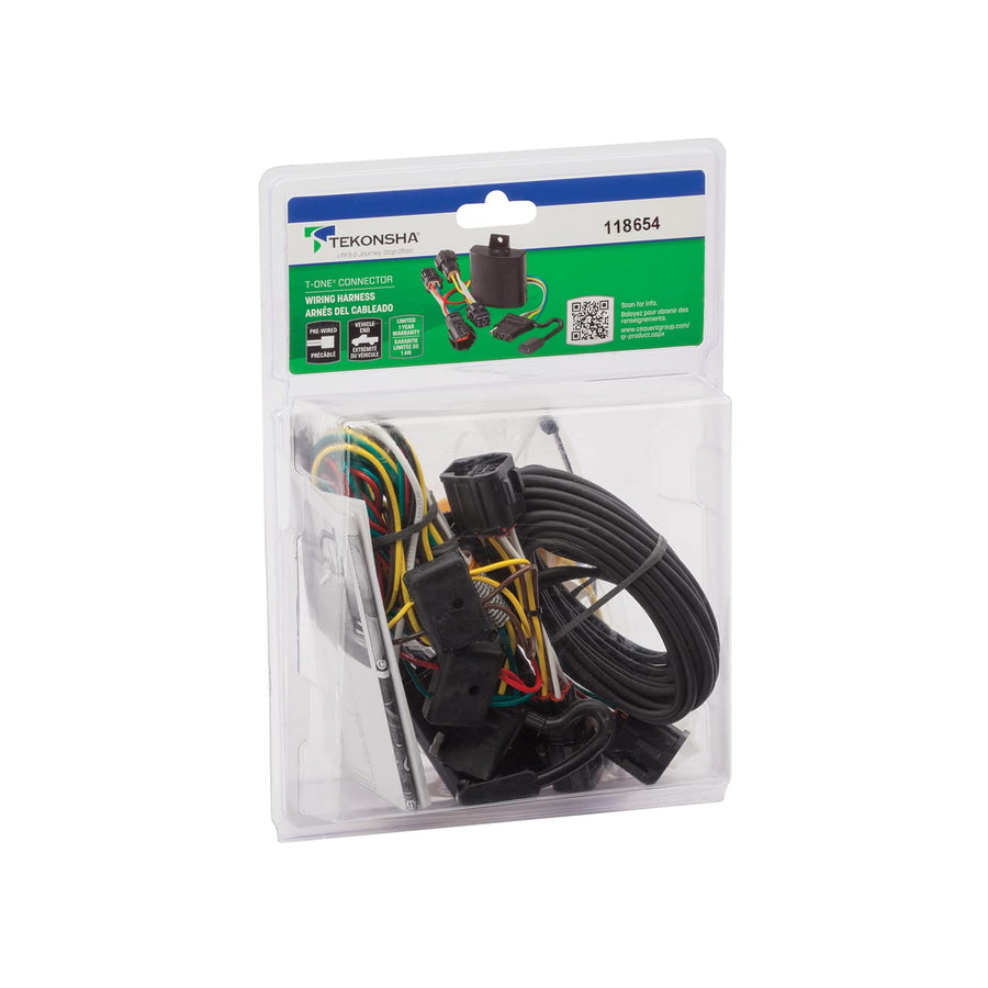 Tekonsha 4-Way Flat T-One® Connector Harness, Compatible with Select Ford Ranger