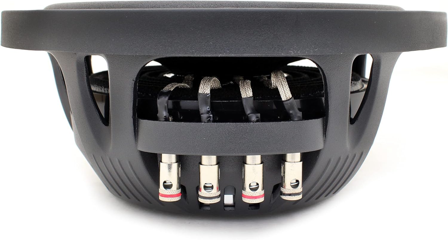 Sundown Audio 10” SML-10 D4 Shallow Mount Subwoofer – 600W RMS/1200W Peak, Dual 4 Ohm, 2.5" Aluminum VC, 14mm Xmax, Ultra-Slim Car Sub for Tight Spaces