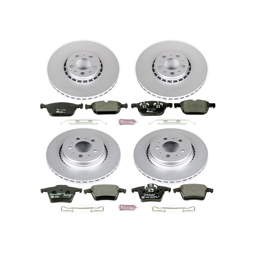 Euro-Stop Power Stop Brake Kit Front and Rear For Volvo XC90 2003-2014 [Model Specific]