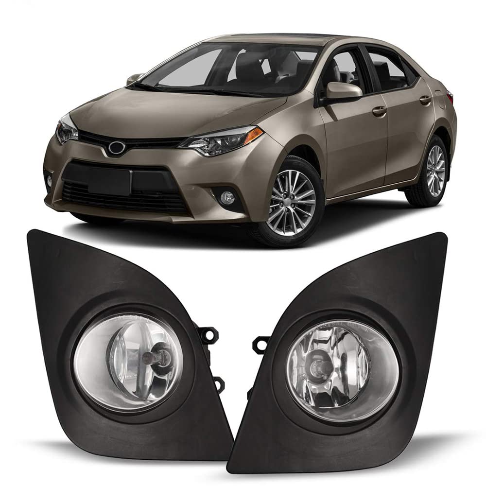 Winjet Driving Fog Lights Compatible with [2014 2015 2016 Toyota Corolla] + Switch + Wiring Kit