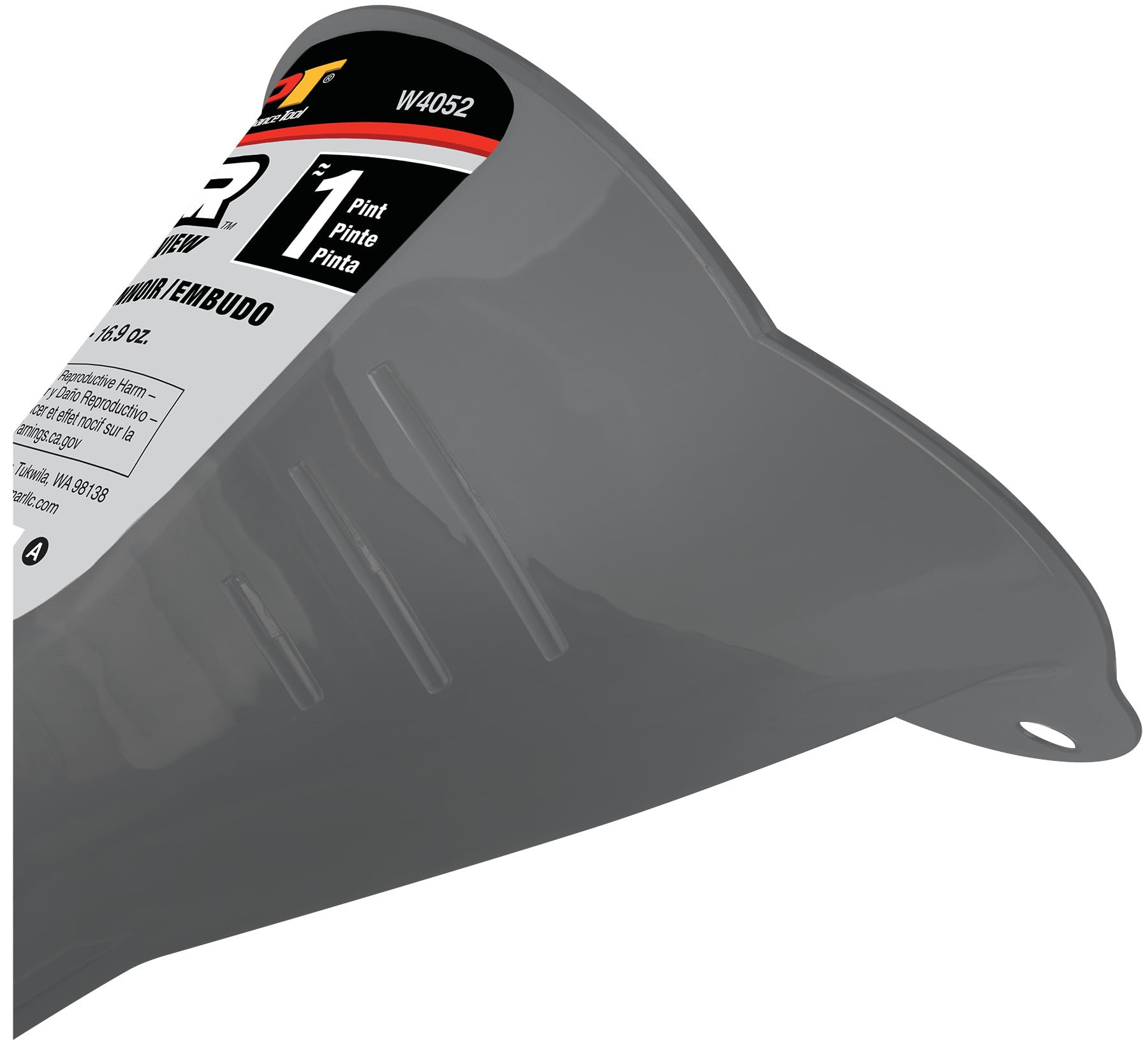 Clear View Performance Tool Long Reach Funnel - 1 Pint, Upgraded Design for Clean and Quick Transfers