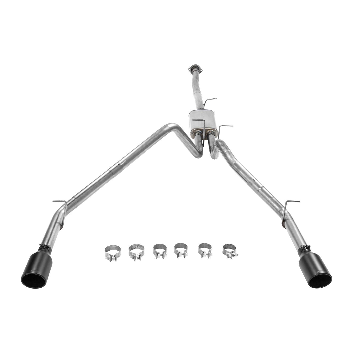 Flowmaster FlowFX 717889 Cat-Back Exhaust Kit 3 Inch Dual 2.5 Inch Tailpipes Stainless Steel 4.5 Inch Black Ceramic Tips Compatible with 2019-2024 RAM 1500 New Body 5.7L with Dual Exhaust