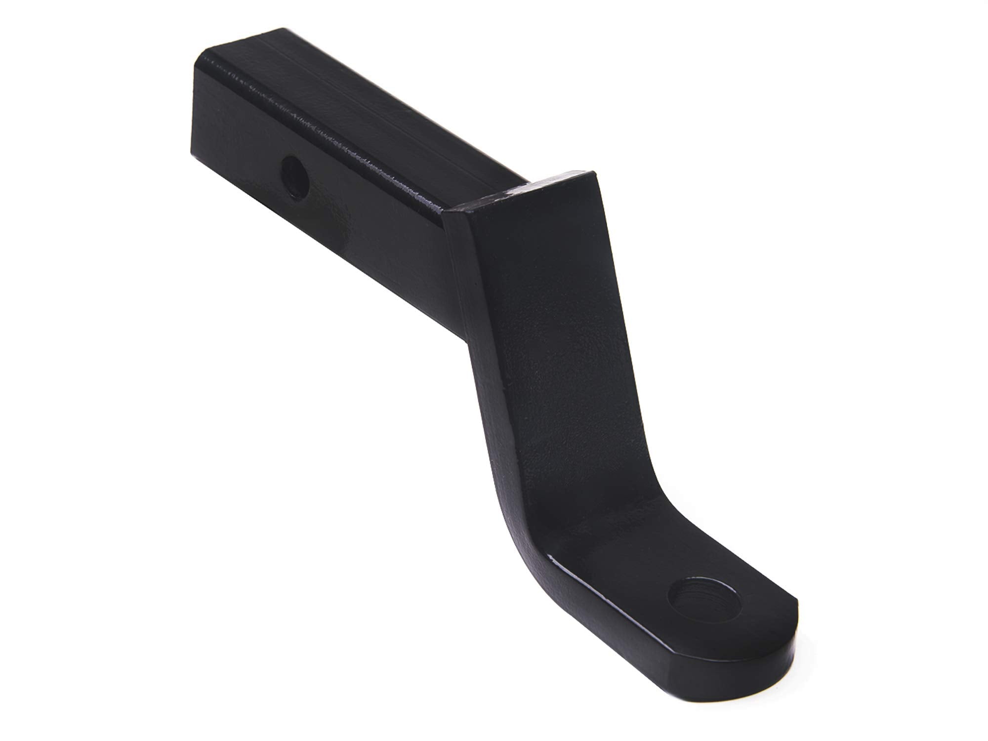 4" Drop Down Armordillo Loaded Ball Mount Trailer Tow Hitch with 2" Receiver Tube Universal Fit - Black