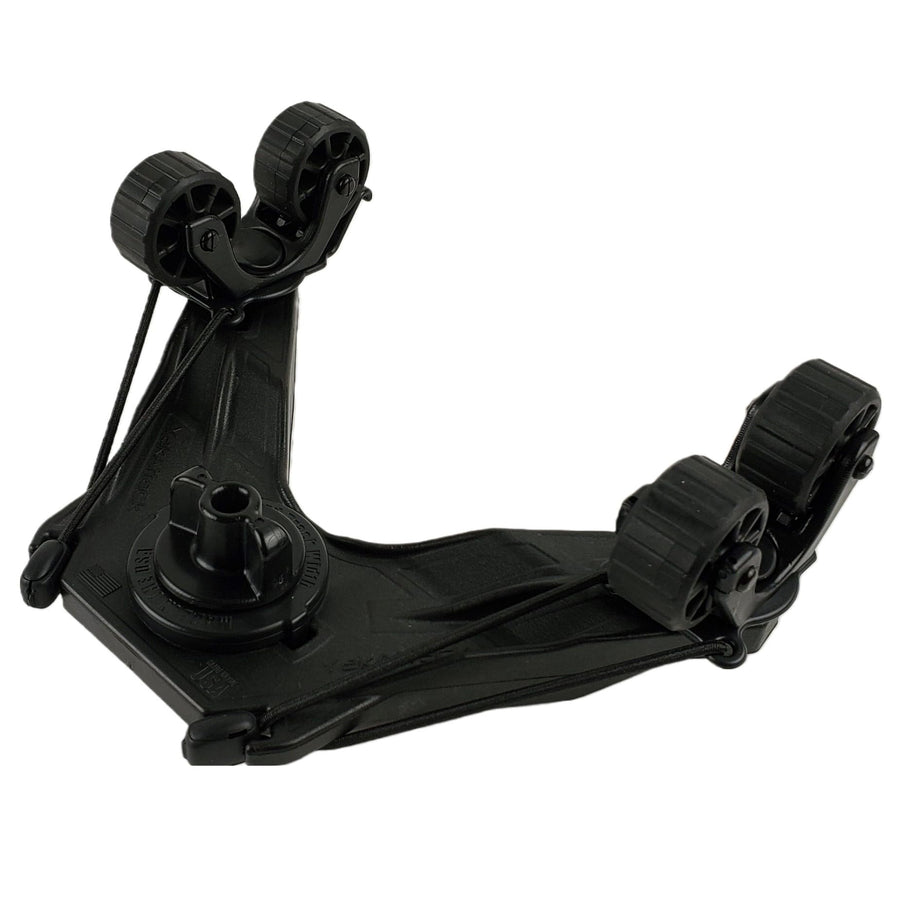 DoubleHeader YakAttack with Dual ParkNPole RotoGrips | Offset Kayak Stakeout Pole Holder with Track Mount | Compatible with 0.84” Poles, LockNLoad Accessories & GearTrac Systems | Made in USA