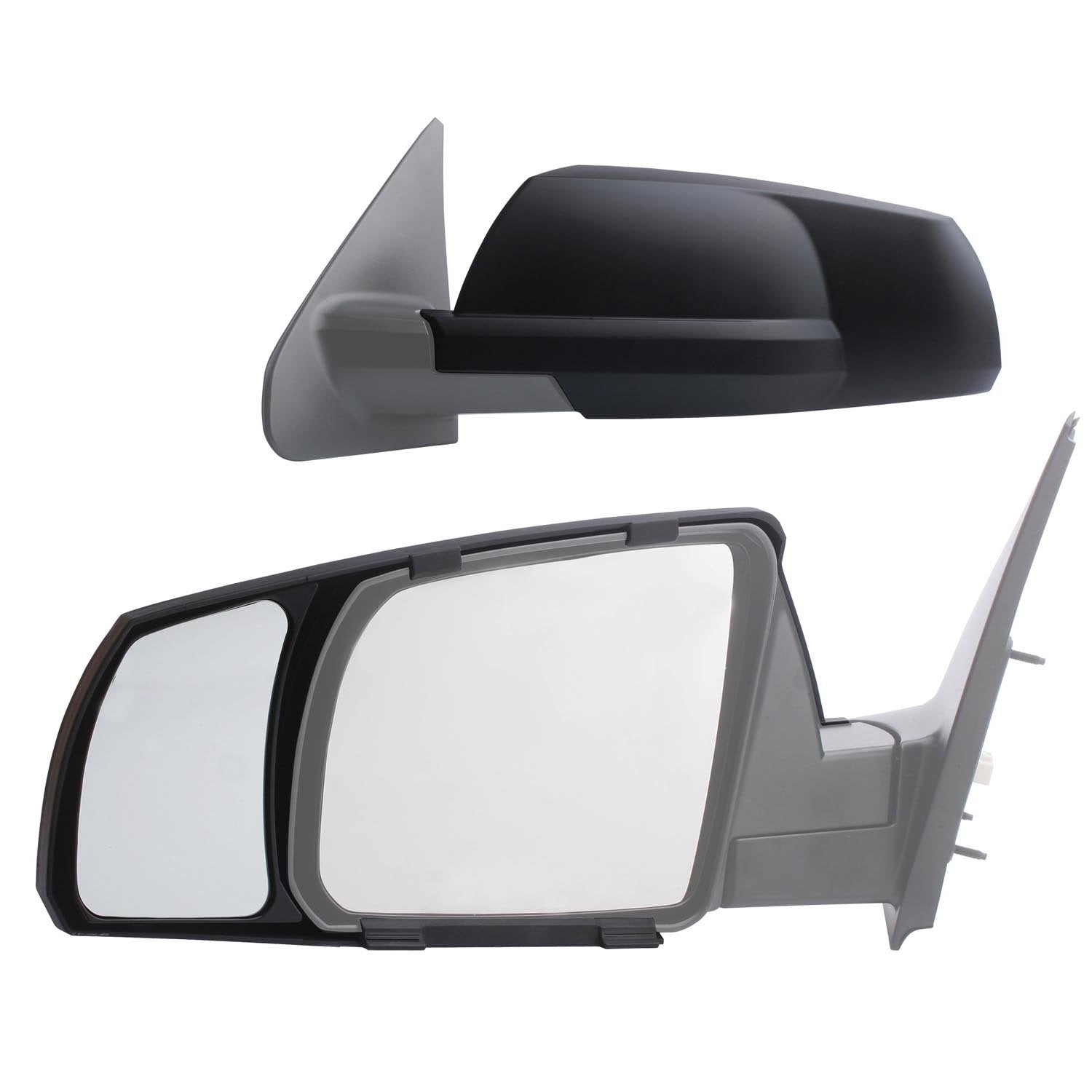 K SOURCE 81300 Snap & Zap Custom Fit Towing Mirror for 2007-2021 Tundra, 2008-2022 Sequoia, Patented