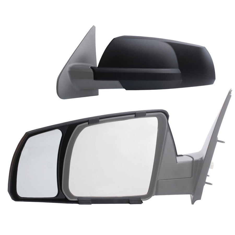 K SOURCE 81300 Snap & Zap Custom Fit Towing Mirror for 2007-2021 Tundra, 2008-2022 Sequoia, Patented
