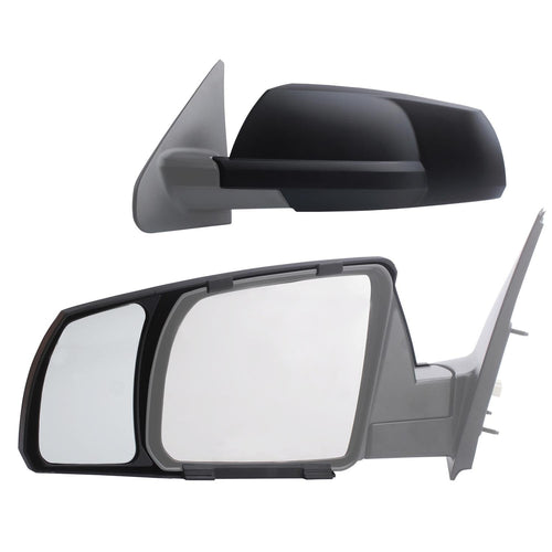K SOURCE 81300 Snap & Zap Custom Fit Towing Mirror for 2007-2021 Tundra, 2008-2022 Sequoia, Patented