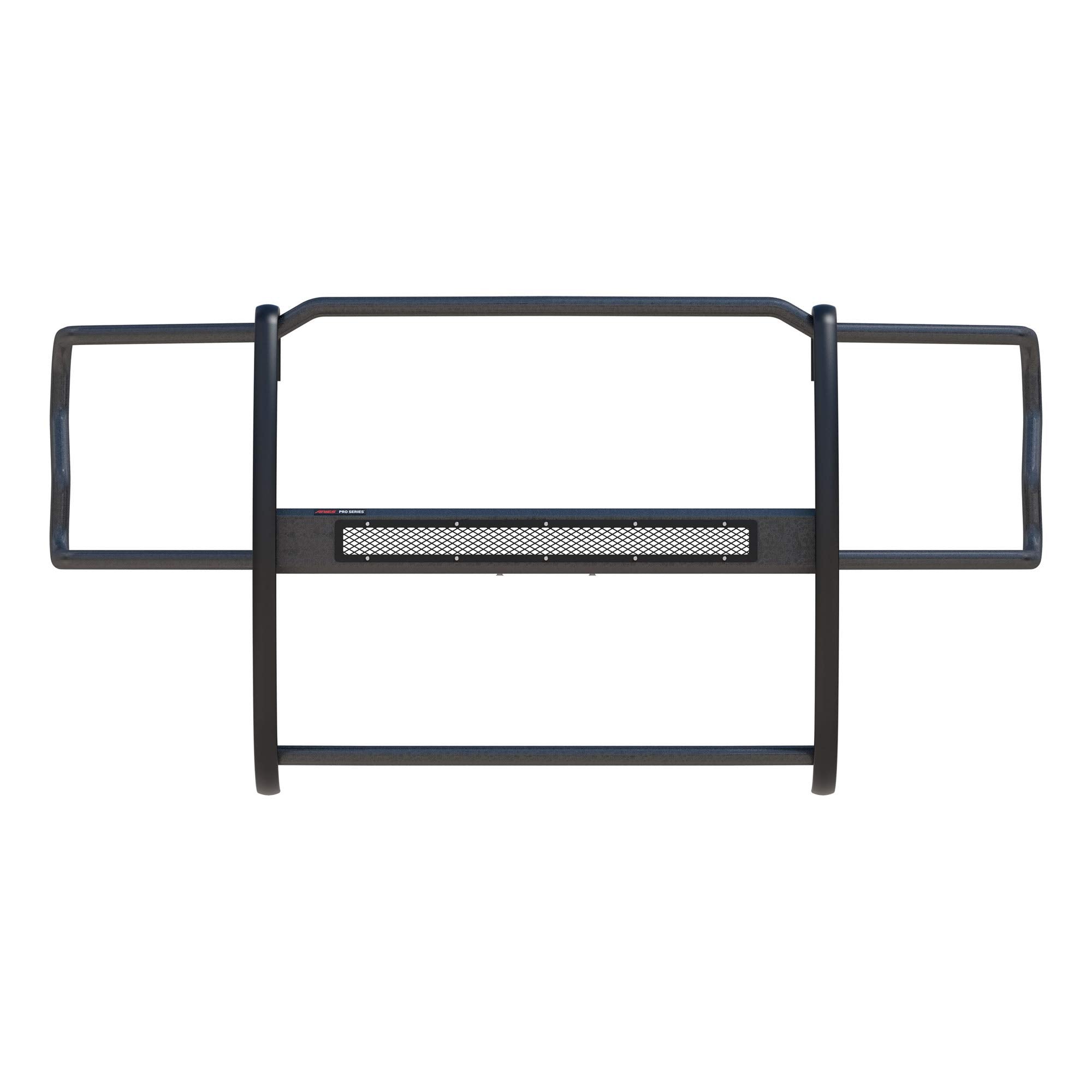 Pro Series ARIES Black Steel Grille Guard, No-Drill, Select Ford F-250, F-350, F-450, F-550 Super Duty