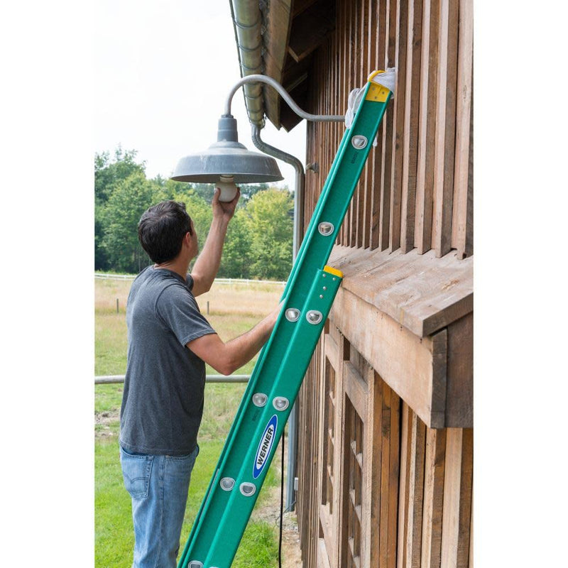 20-Foot Werner D5920-2 Extension-ladders, Green