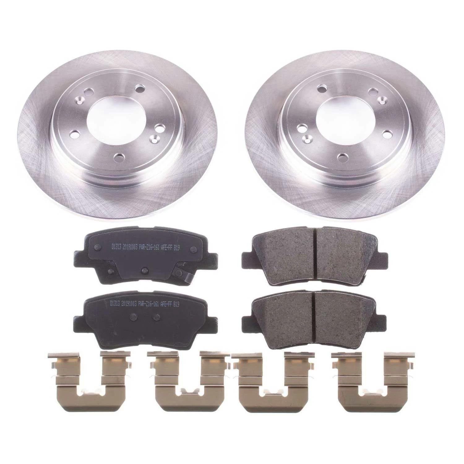 Power Stop Autospecialty KOE7904 Rear Replacement Brake Kit-OE Brake Rotors & Ceramic Brake Pads