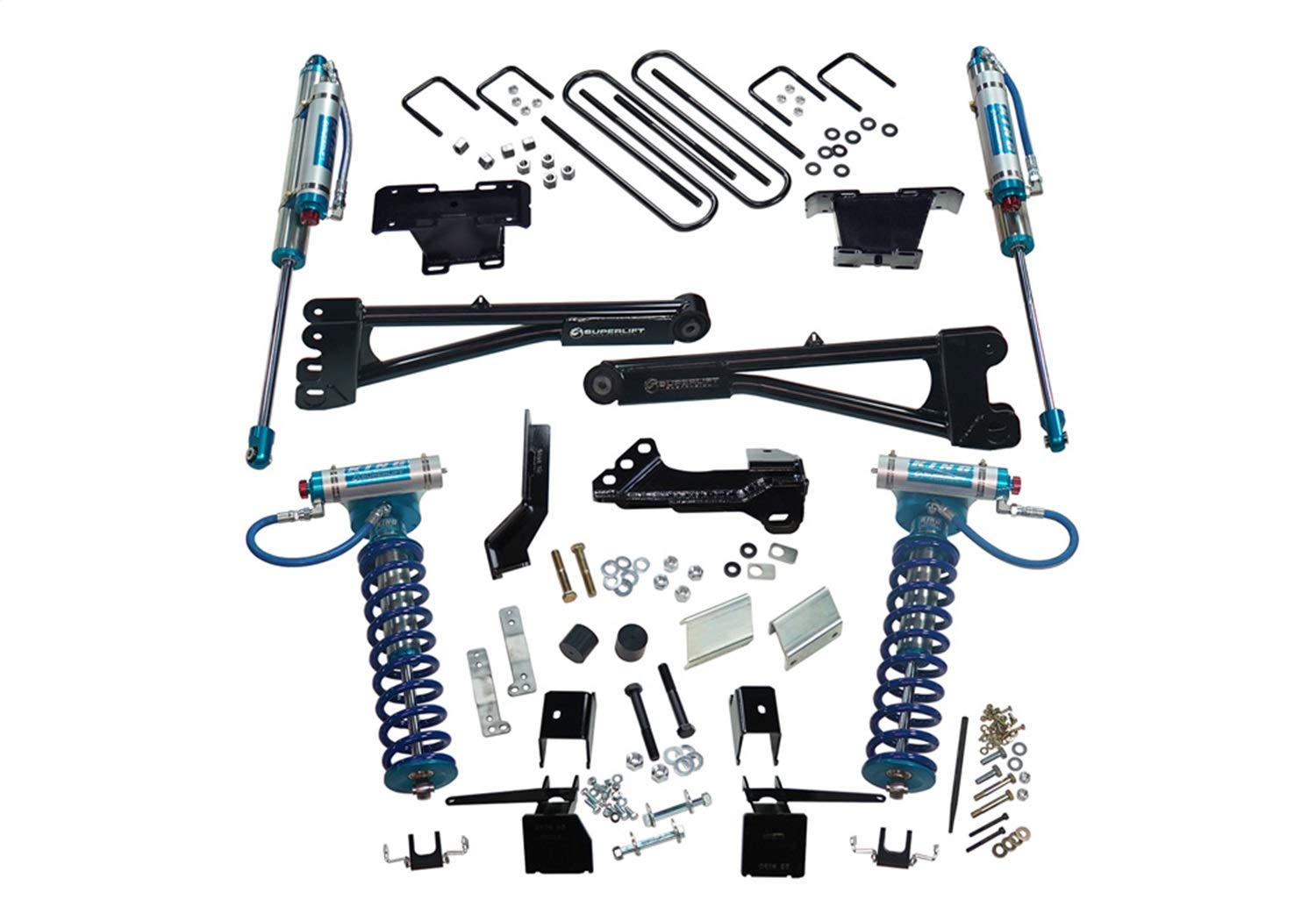 SUPERLIFT SUSPENSION RealTruck 4" Lift Kit for Ford F-250/F-350 | Complete Lift Kit with King 2.0 Coilovers and Replacement Radius Arms | K165KG | Fits 2017-2022 Ford F-250 / F-350 4WD
