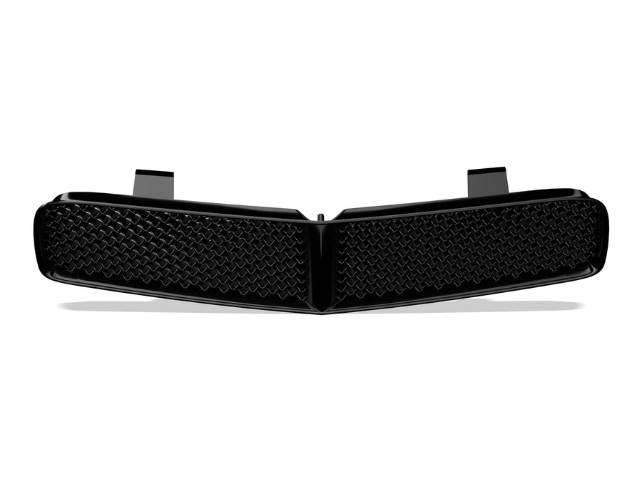 7147652 Armordillo USA Mesh Front Hood Grille - Gloss Black Fits 2005-2010 Dodge Charger