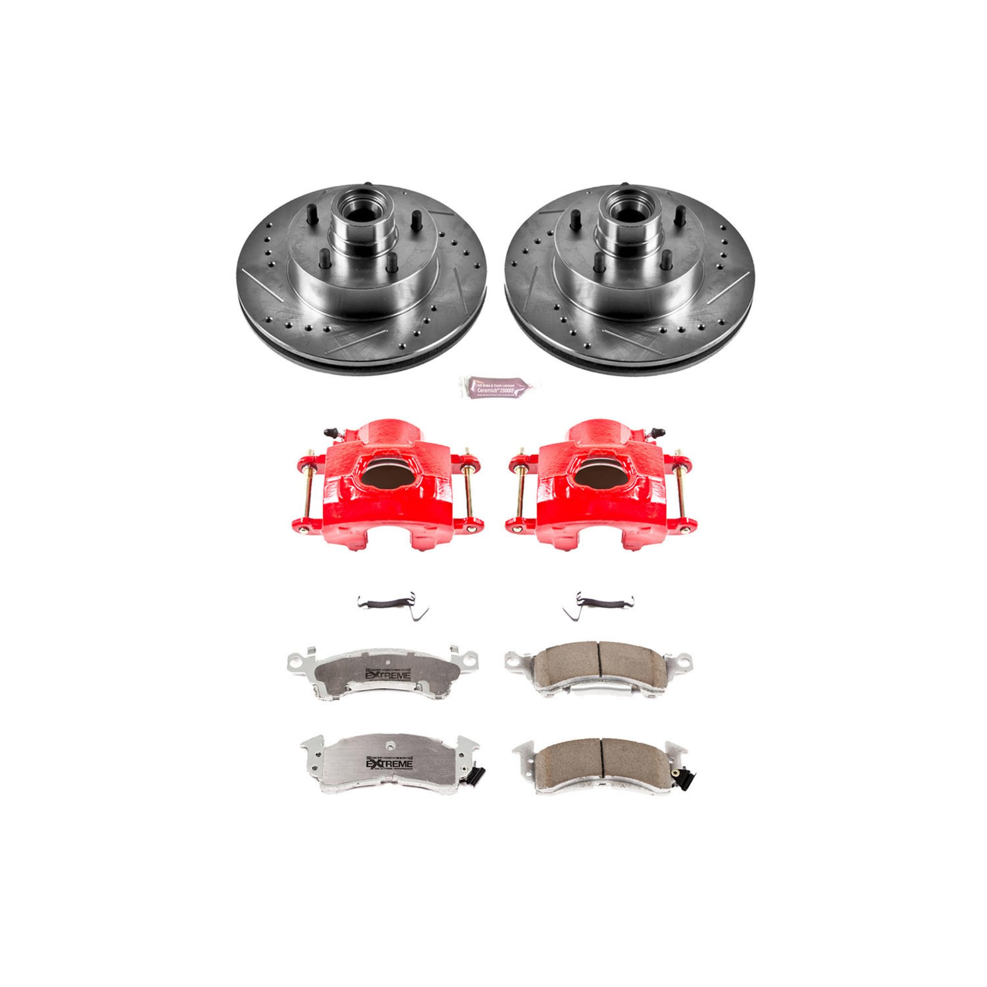 Power Stop Z26 Street Warrior KC2580-26 Front Brake Kit Buick Chevrolet Oldsmobile Pontiac