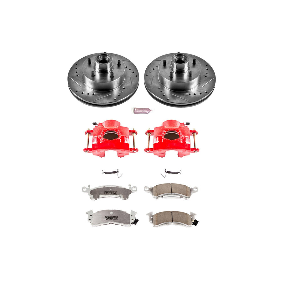 Power Stop Z26 Street Warrior KC2580-26 Front Brake Kit Buick Chevrolet Oldsmobile Pontiac