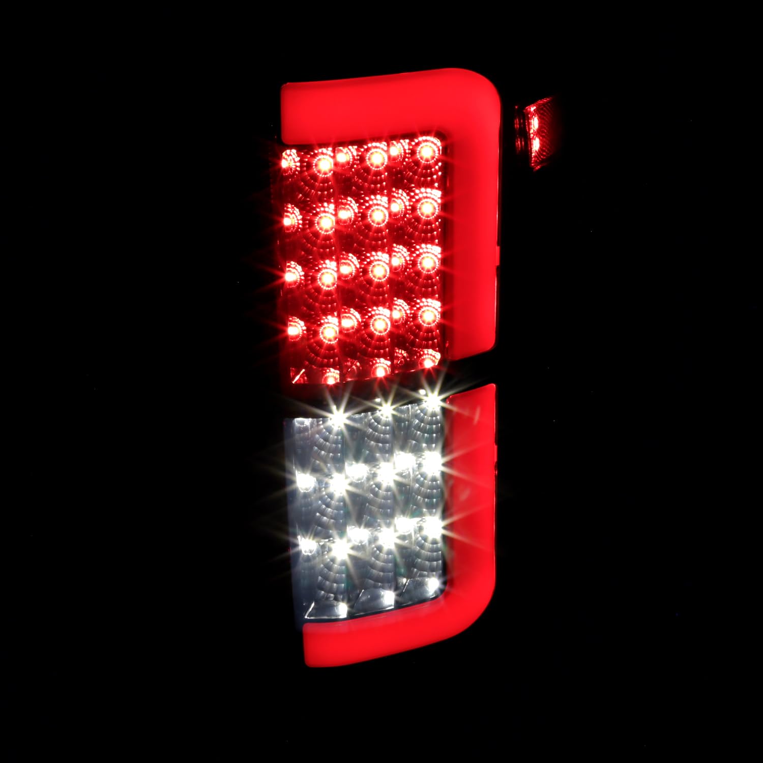 Black Smoke LED Tail Lights Spec-D Tuning Compatible with 2015-2020 Ford F150 F-150 Truck, Left + Right Pair Assembly