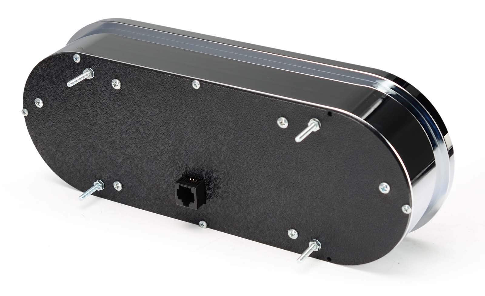 VHX System Rounded Rectangle, Carbon Fiber Style Face, Blue Display