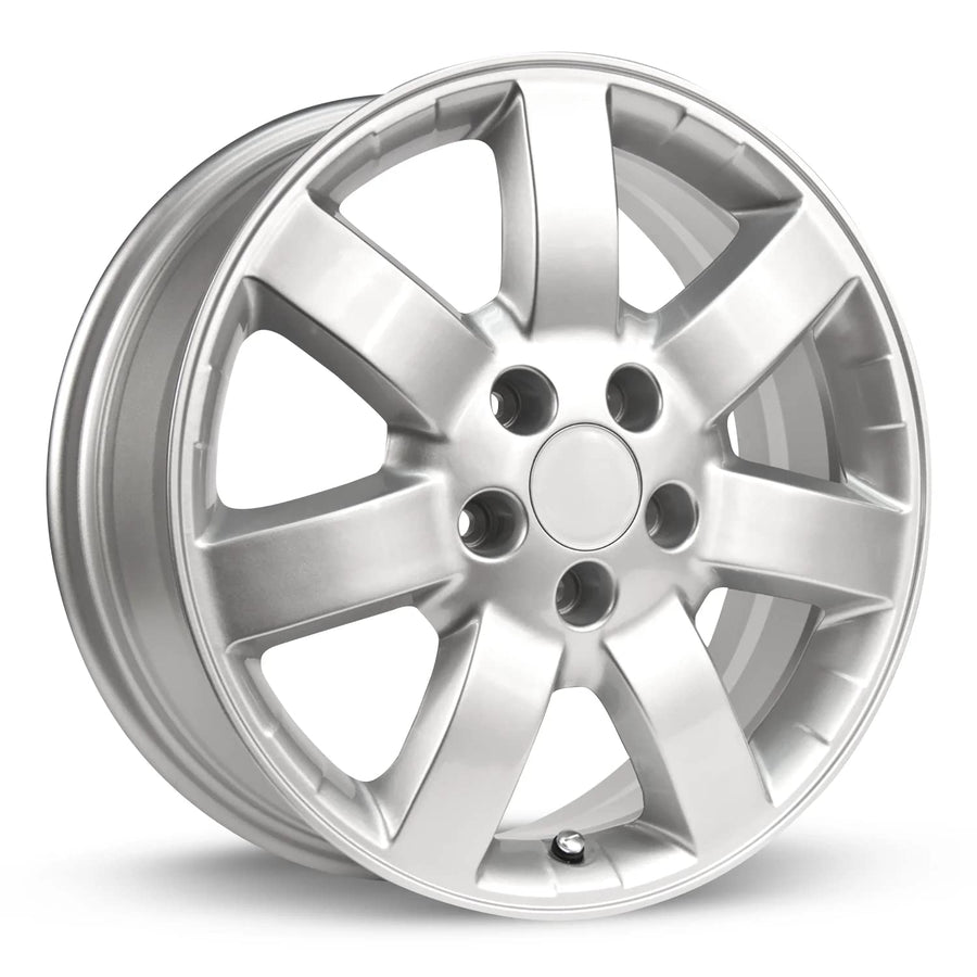 Custom RTX NAGANO Wheel - 17x6.5, 50 Offset, 5x114.3 Bolt Pattern, 64.1mm Hub - Silver Rim