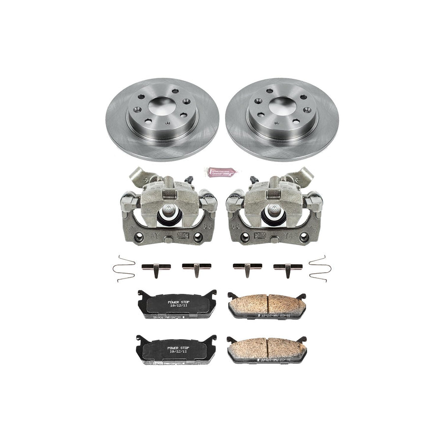 Power Stop KCOE719 1-Click Autospecialty OE Replacement Brake Kit with Calipers For Mazda Miata 1990-1993 [Model Specific]