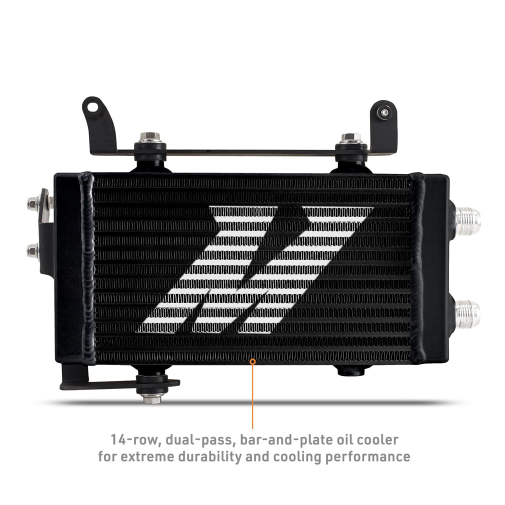 Mishimoto Thermostatic Oil Cooler Kit, Black Cooler