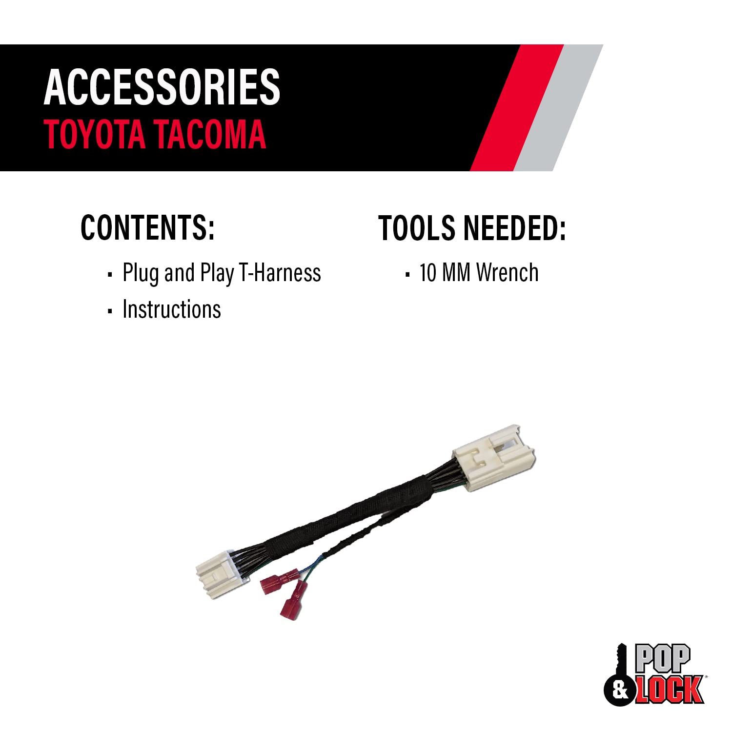 Pop N Lock Tacoma PL9547TAC: Plug & Play T-Harness