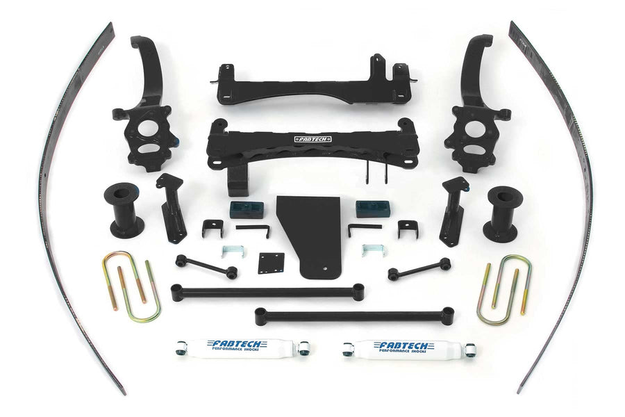Fabtech K6000 Lift System Basic w/Shocks w/Performance Shocks 6 in. Lift Basic