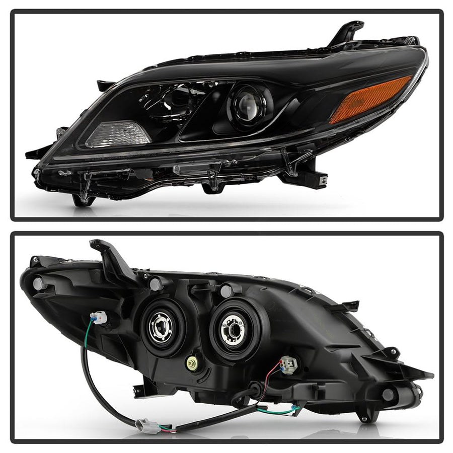 Toyota Sienna Spyder (OE) 11-20 Projector Headlight w/LED DRL (Fit Non-DRL Model) - OE Black