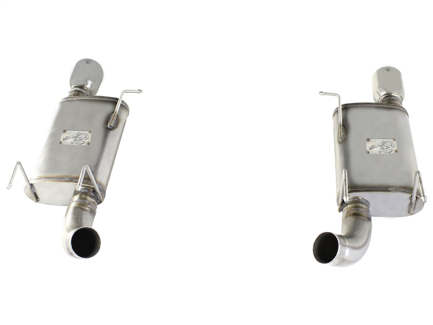 409 Stainless Steel aFe (49-43052-P) Axle-Back Exhaust System with Polished Tip for Ford Mustang GT