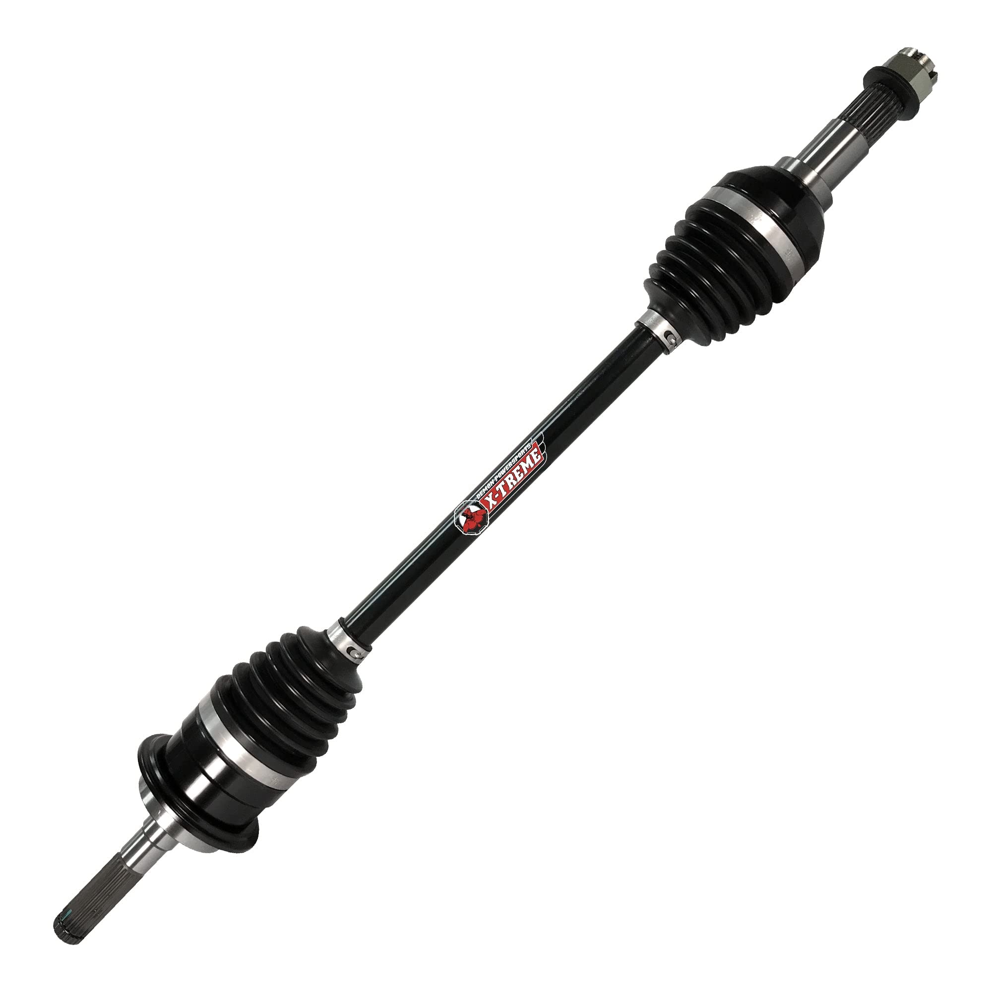 Demon Powersports Xtreme Front Right Heavy Duty Axle for (2014-18) Can Am Maverick 1000, In 4340 Chromoly Steel Re-Engineered Cage Design, Larger Components & Dual Heat Treated to Increase Strength