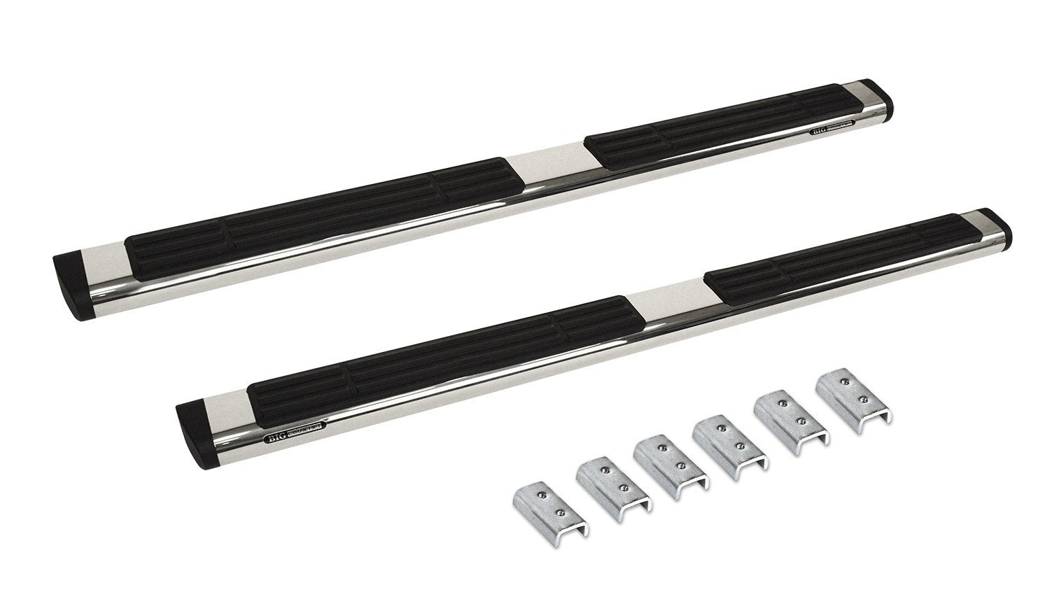 Go Rhino 6" Sidesteps & Brackets OE Xtreme | Stainless Steel, Polished | 686404580PS | Fits 2007-2013 Chevrolet Avalanche/Silverado & GMC Sierra Extended Cab (See Description)