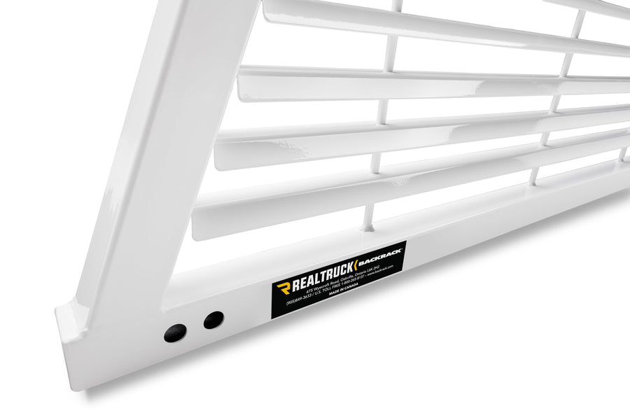 BACKRACK RealTruck Louvered Rack Frame Only, White | 12700W | Fits 1999-2025 Ford F-250/F-350/F-450