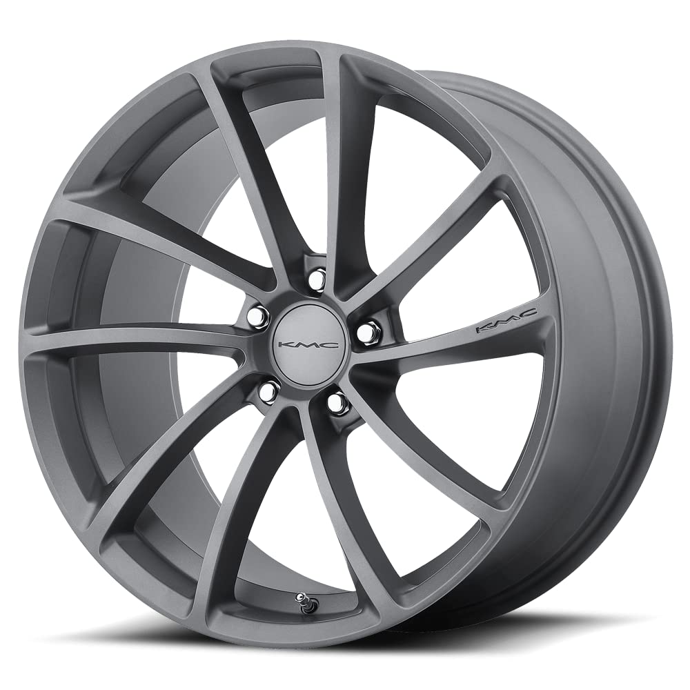 KMC Wheels Spin KM691 Gun Metal Wheel (19x9.5"/5x120mm, +35mm offset)