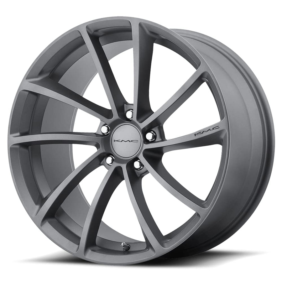 KMC Wheels Spin KM691 Gun Metal Wheel (19x9.5"/5x120mm, +35mm offset)