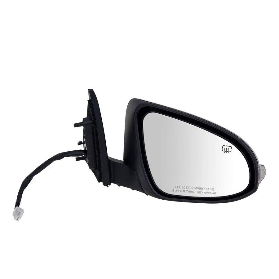 Toyota Avalon Passenger Side Mirror, Avalon Hybrid, Textured Black w/PTM Cover, w/Turn Signal, Memory, Foldaway, w/o Blind Spot Detection System, Heated Power