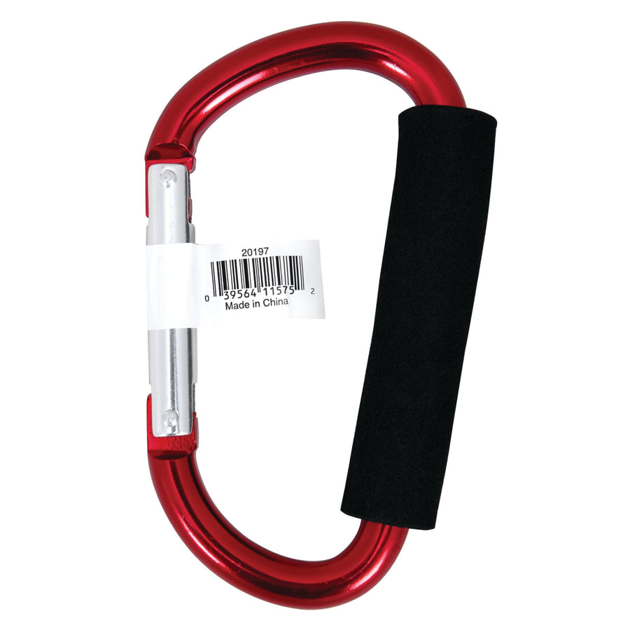 Lightweight Performance Tool 20197 Aluminum Carabiner with Soft Grip Handle for Easy Transport of Cords, Tools, and Equipment