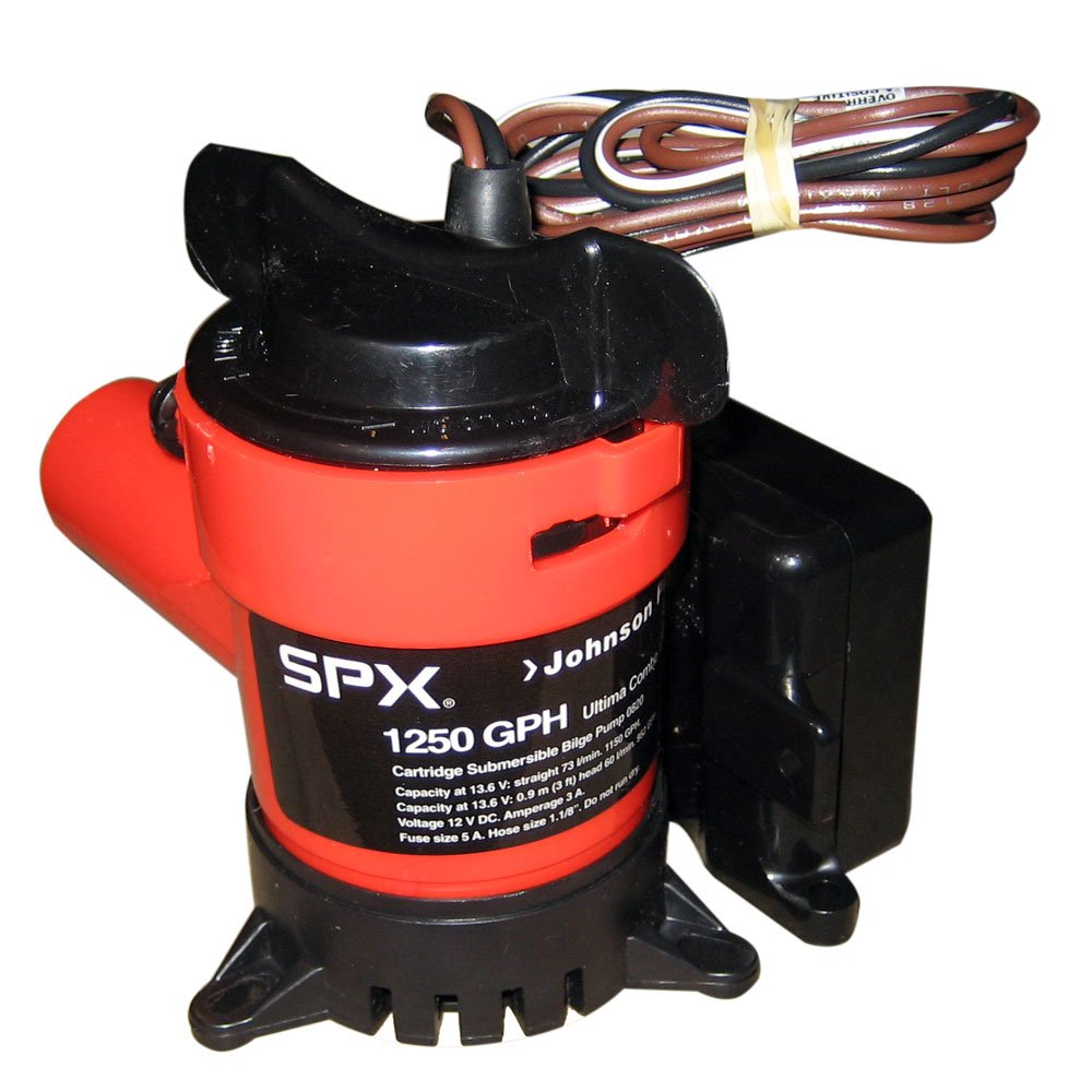 Ultima Combo Pump Johnson Pump 1250 GPH 1-1/8" Hose 12 Volts