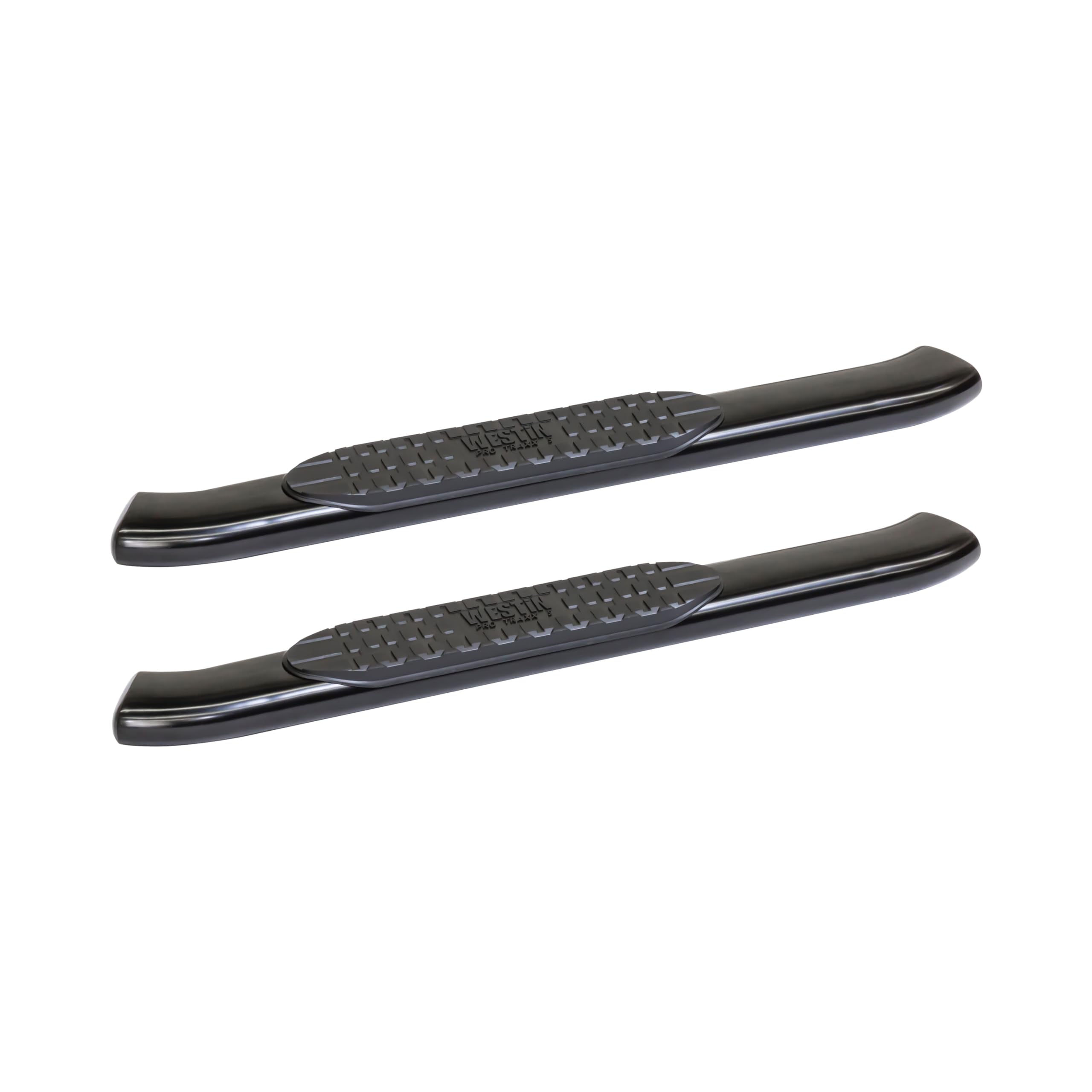 Westin PRO TRAXX 5 Oval Nerf Bars fits 2014-2018 Silverado Sierra 1500 2015-2019 2500 3500 Standard Cab Black Pair