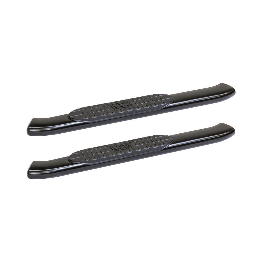 Westin PRO TRAXX 5 Oval Nerf Bars fits 2014-2018 Silverado Sierra 1500 2015-2019 2500 3500 Standard Cab Black Pair